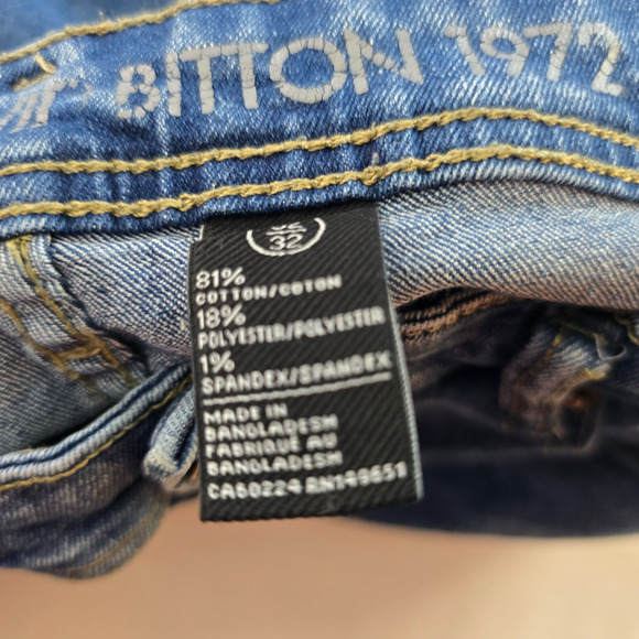 Buffalo David Bitton Jeans Men's 32** Blue Medium Fade Max-X Skinny Stretch - Picture 5 of 16